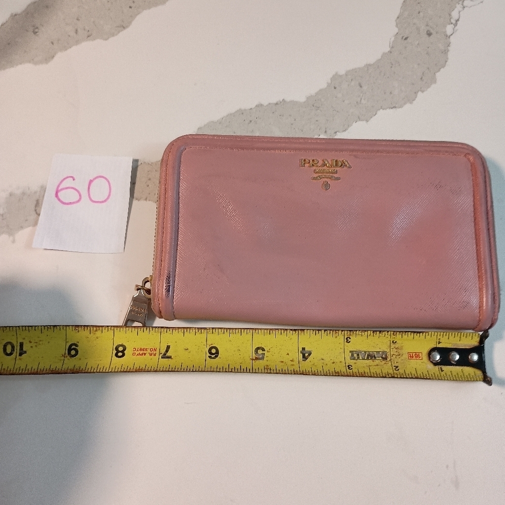 Authentic Pink Prada Saffiano Wallet - Picture 15 of 16